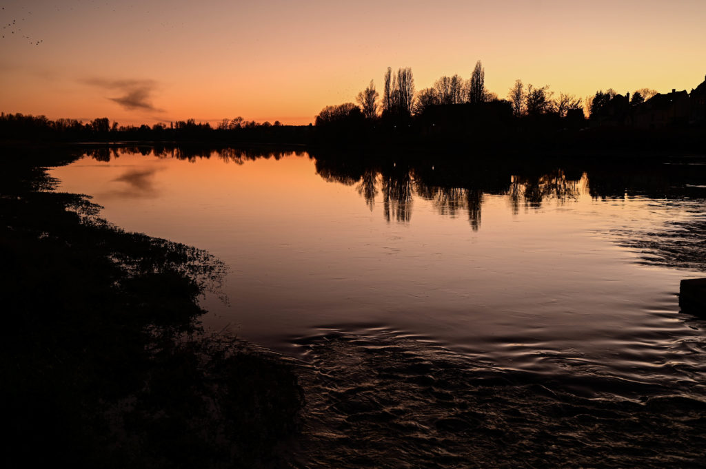 Coucher de soleil sur la Loire